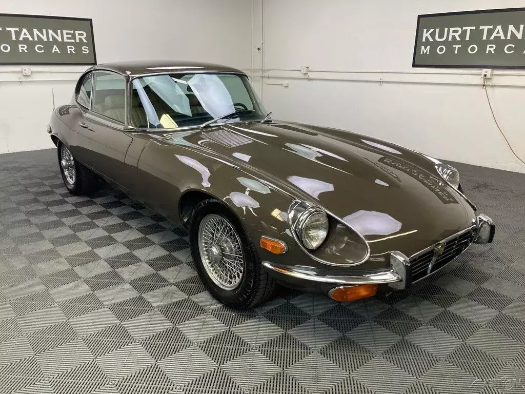 1972 JAGUAR XKE E-TYPE V12 COUPE. WELL PRESERVED. 58,885 ORIG MILES. DRIVES WELL 1972 Jaguar E-Type 1972 JAGUAR XKE E-TYPE V-12 COUPE. SABLE / BISCUIT TRIM