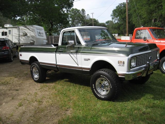 1972 K20 Cheyenne Super Custom Camper 4x4 A/C Tilt Sweet 1972 Chevrolet C/K Pickup 2500 Cheyenne Super
