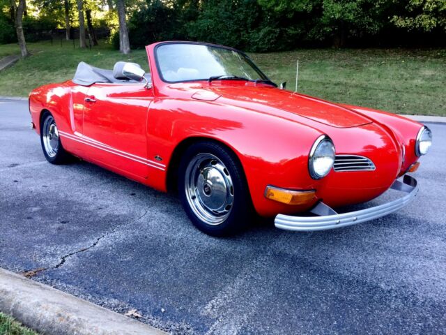 1972 Karmann Ghia Beautiful Red Convertible 1972 Volkswagen Karmann Ghia convertible