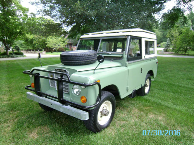 1972 Land Rover Defender Iconic Pastel Green and Limestone