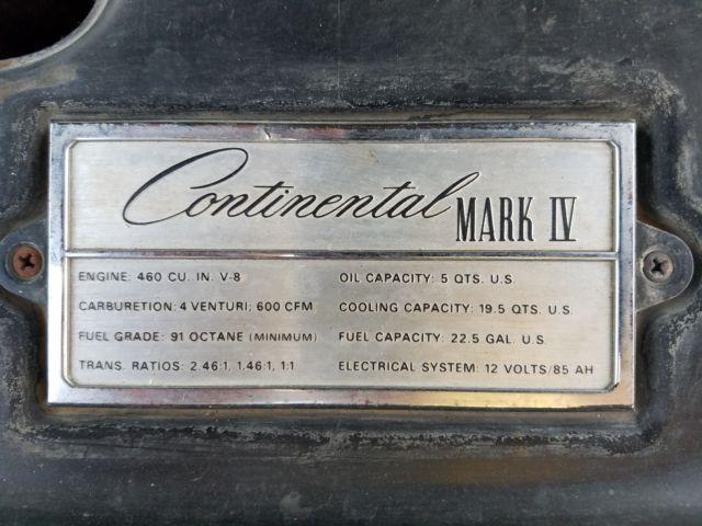 1972 Lincoln Continental MARK IV - photo 10