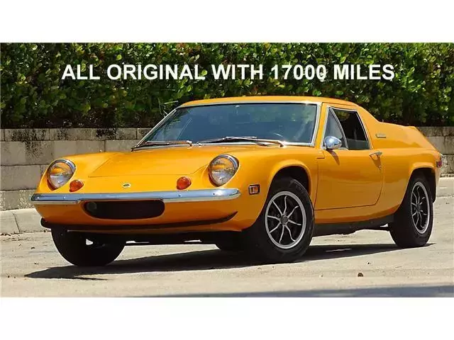1972 LOTUS EUROPA FROM A PRIVATE COLLECTION WITH 17000 MILES 1972 Lotus EUROPA FACTROY