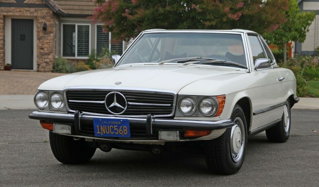 1972 Mercedes 350SL superb low miles California car with Kinder seat !! 1972 Mercedes-Benz SL-Class