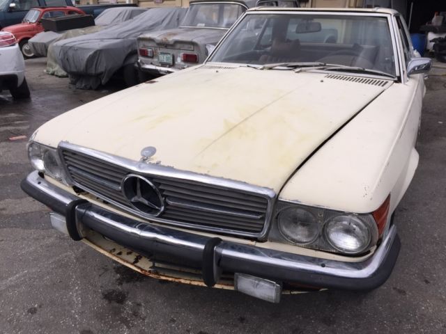 1972 MERCEDES BENZ 450SL NEEDS FULL RESTORATION EURO BUMPERS RR JUMP SEAT 1972 Mercedes-Benz SL-Class