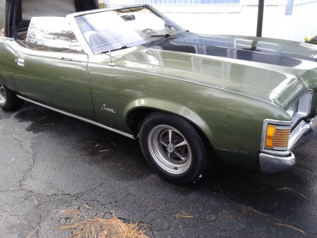 1972 Mercury Cougar Convertible Vintage Musclecar Big Block V-8 survivor nice ! 1972 Mercury Cougar Xl GT