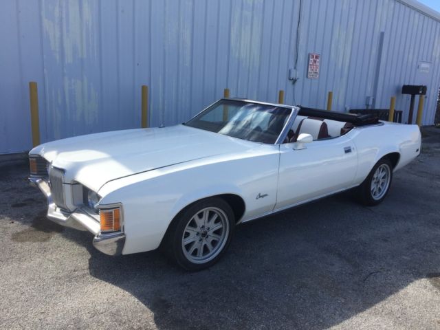 1972 Mercury Cougar Convertible XR7 351 Automatic Trans 1972 Mercury Cougar