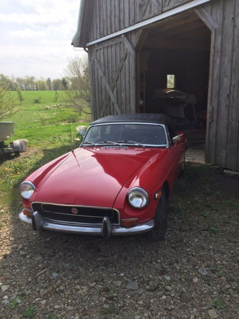 1972 MG Convertible with Chrome bumpers 1972 MG MGB Chrome