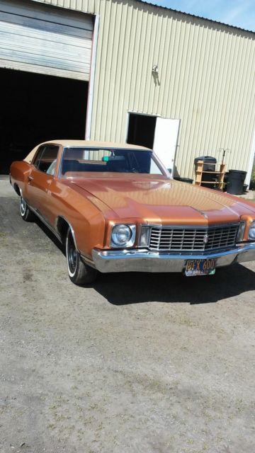 1972 Monte Carlo 1 owner All Original 116,679 miles 1972 Chevrolet Monte Carlo