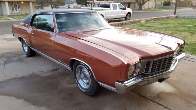 1972 Monte Carlo numbers matching 1972 Chevrolet Monte Carlo