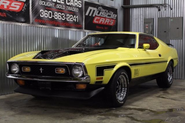 1972 Ford Mustang 1972 Mustang Mach 1, Decor Interior, 351C, Auto, Power Disc Brake - photo 2