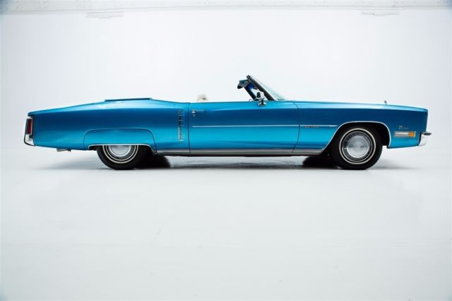 1972 Cadillac Eldorado New Blue Paint & White Interior