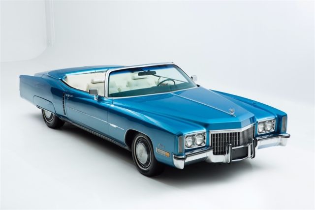 1972 Cadillac Eldorado New Blue Paint & White Interior - photo 3