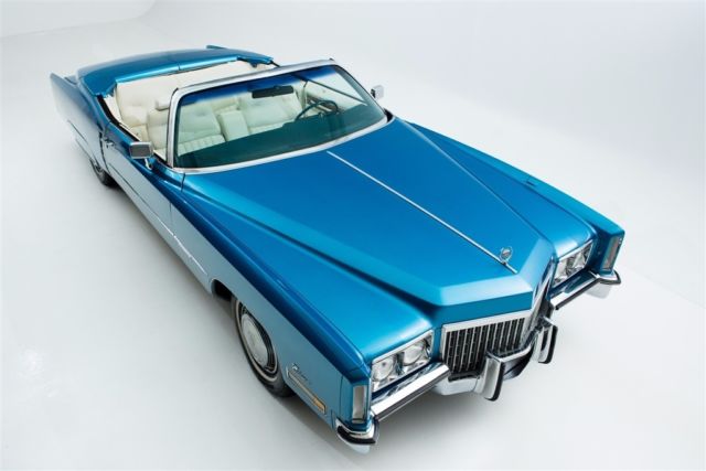 1972 Cadillac Eldorado New Blue Paint & White Interior - photo 4