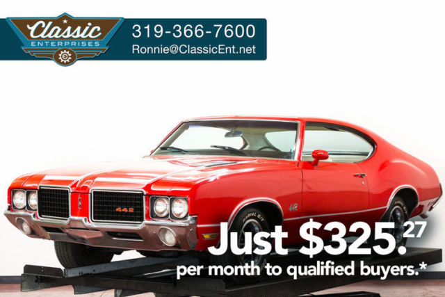 1972 Oldsmobile Cutlass 0 Fiesta Red Coupe 350 V8 4 Speed Manual 1972 Oldsmobile Cutlass --