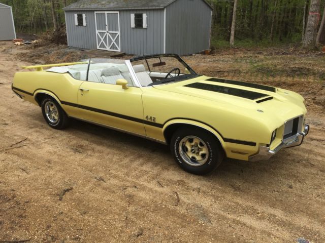 1972 OLDSMOBILE CUTLASS CONVERTIBLE # MATCHING 455 AUTO LOADED 442 U CODE NR 1972 Oldsmobile Cutlass