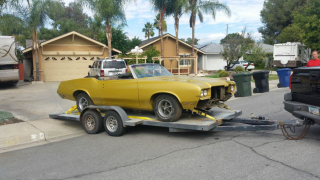 1972 Oldsmobile Cutlass convertible U code 455 a/c automatic 71,777 # matching 1972 Oldsmobile Cutlass 455 Rocket Convertible