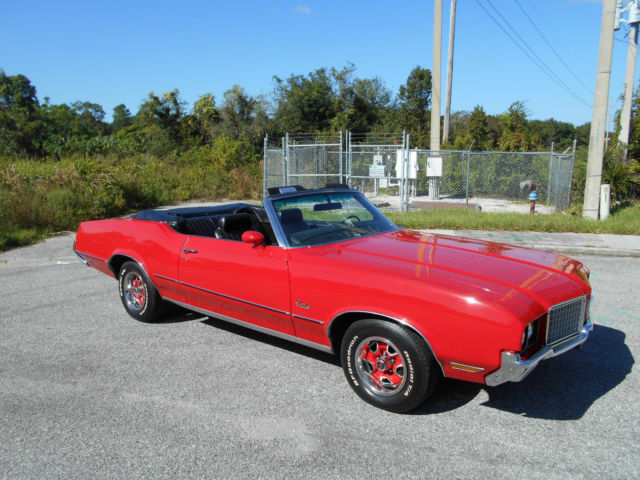 1972 Oldsmobile Cutlass Convertible,Auto,350 V-8,Red,Black Int,Restored,MUST SEE 1972 Oldsmobile Cutlass 2 Door