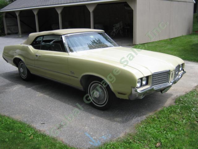 1972 Oldsmobile Cutlass Supreme Convertible One Owner Freshly Rebuilt Engine 1972 Oldsmobile Cutlass 2-Door