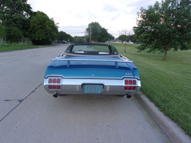 1972 Oldsmobile 442 Viking Blue W-30 Convertible - photo 10