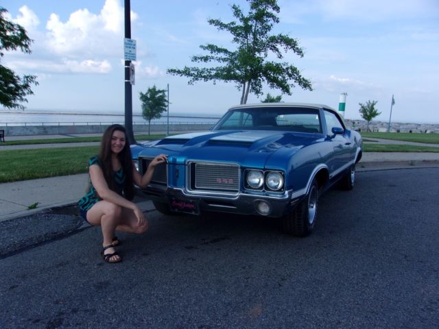 1972 Oldsmobile 442 Viking Blue W-30 Convertible - photo 3