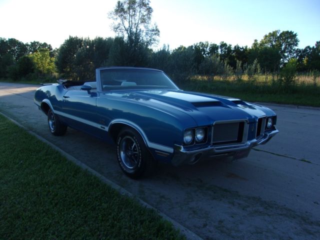 1972 Oldsmobile 442 Viking Blue W-30 Convertible - photo 7
