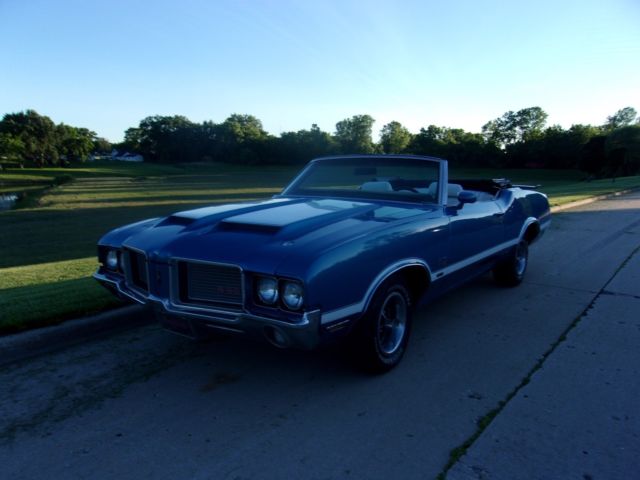1972 Oldsmobile 442 Viking Blue W-30 Convertible - photo 8