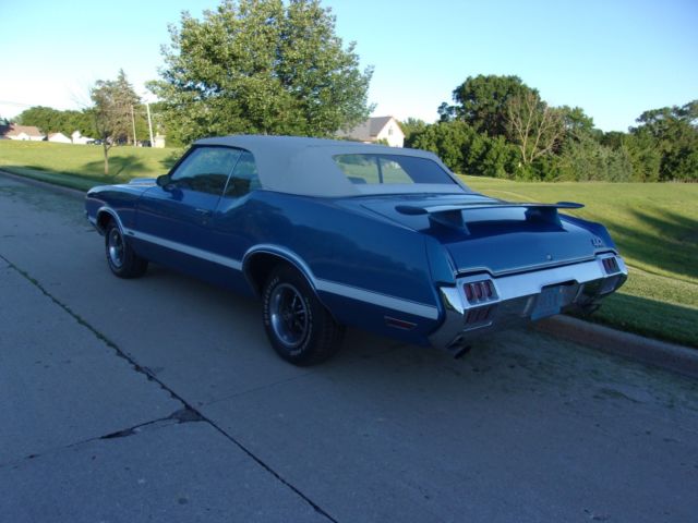 1972 Oldsmobile 442 Viking Blue W-30 Convertible - photo 9