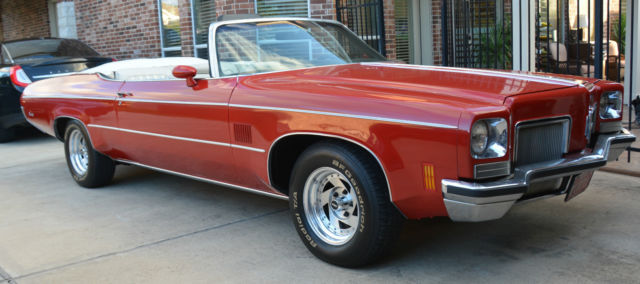 1972 Oldsmobile Delta 88 Convertible in Red - Clean - Olds 1972 Oldsmobile Eighty-Eight