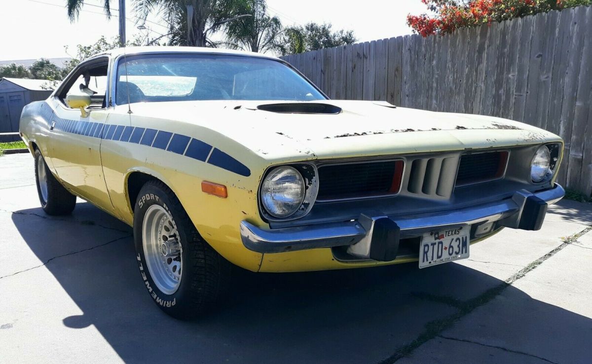 1972 Plymouth 340 Cuda Project Car , Pro Touring 4 Wheel Disk brakes No Reserve 1972 Plymouth Barracuda