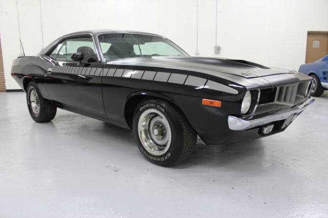 1972 Plymouth Cuda AAR Clone 340 6 Pack 4spd 4 Wheel Disc Headers Rally's NICE 1972 Plymouth Barracuda AAR Clone 340 6 Pack 4 Speed Disc Headers Console