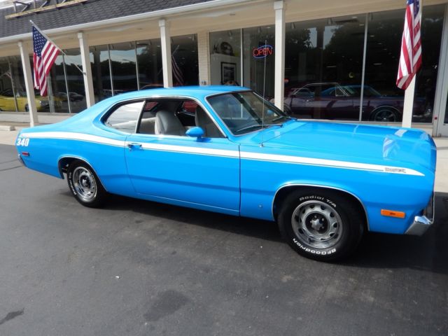 1972 Plymouth Duster Petty blue match#s 340 Rotisserie Restoration 1972 Plymouth Duster