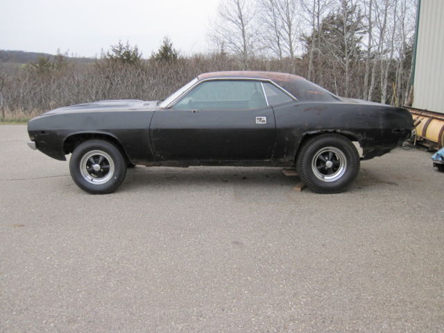 1972 Plymouth real Cuda black 340 automatic project or parts 70 71 72 barracuda 1972 Plymouth Barracuda
