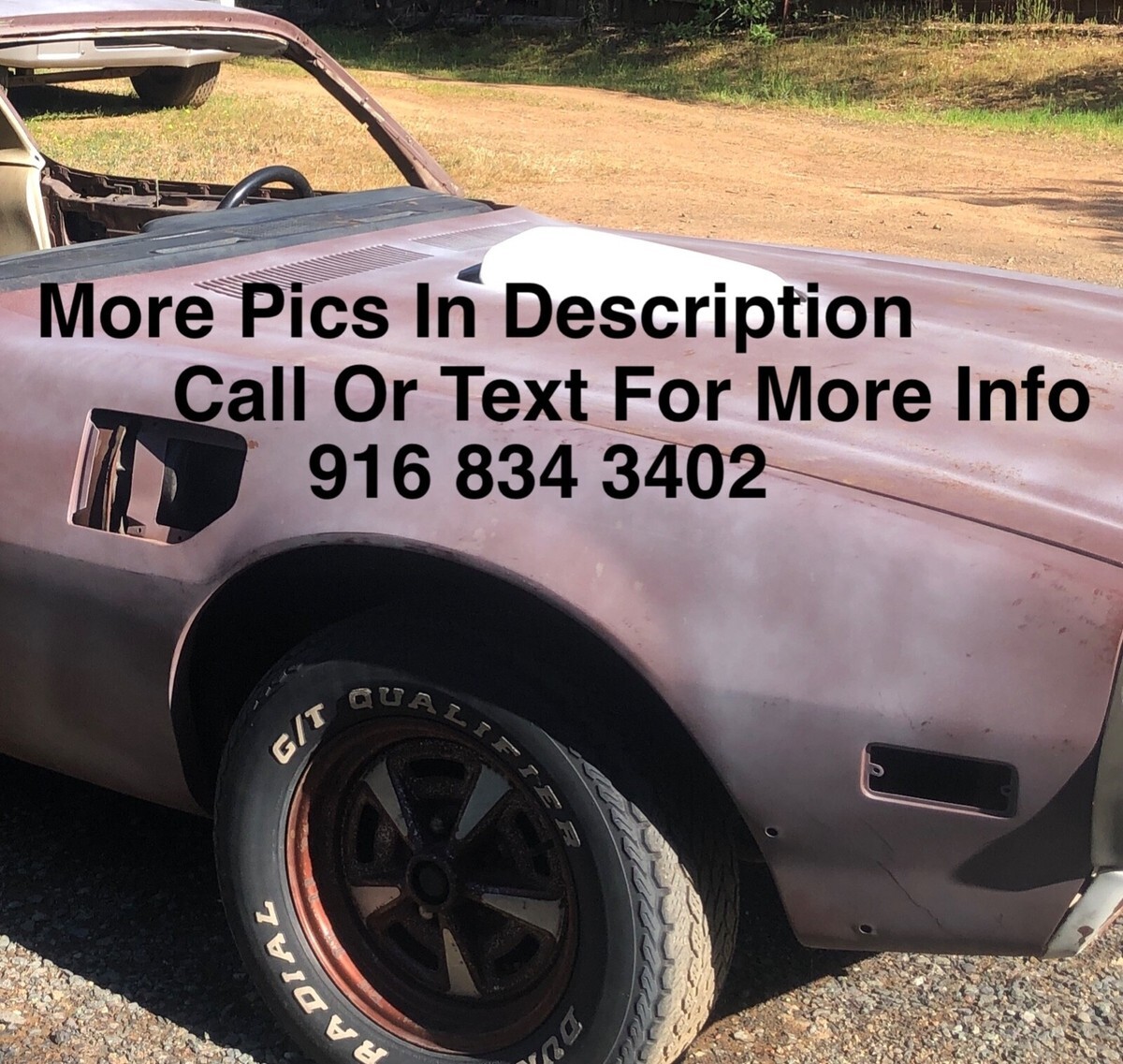 1972 Pontiac Firebird Formula 400 w/ T/A Nose - California car from NEW - photo 2