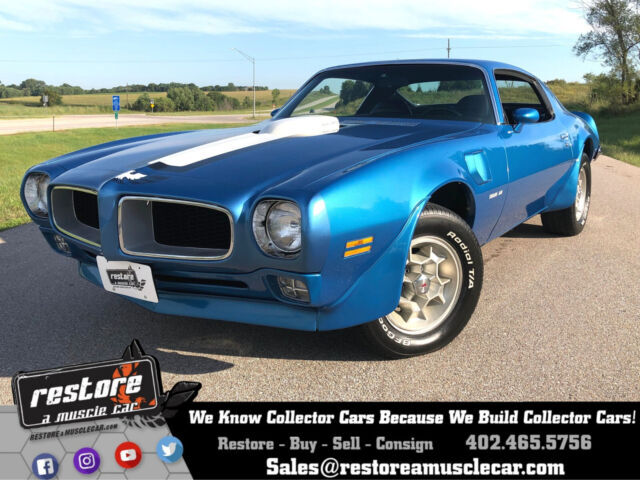 1972 Pontiac Trans Am 455 HO, 4 Spd Lucerne Blue, 1 of 458