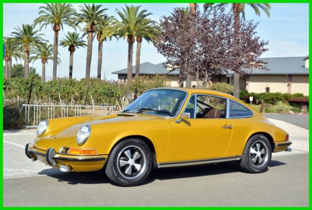 1972 PORSCHE 911E SUNROOF COUPE FACTORY SPORT SEATS #MATCH FACTORY ORIG FLOORS 1972 Porsche 911 911E SUNROOF COUPE