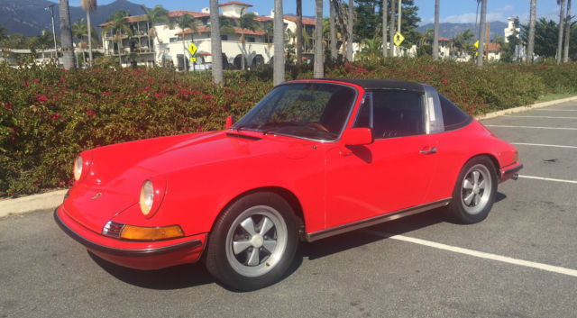 1972 Porsche 911T Targa, 2.4L, mech fuel injection 2-Owner California Car 1972 Porsche 911 911T
