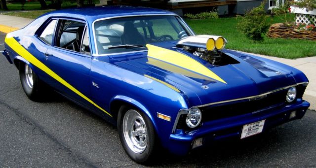 1972 Pro-Street,355 Roller Motor,671 Blower,350 Turbo,9"w/456 Gears,Full Tub,Exc 1972 Chevrolet Nova Pro-Street