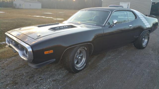 1972 Road Runner REAL TRIPLE BLACK CAR 1972 Plymouth Road Runner