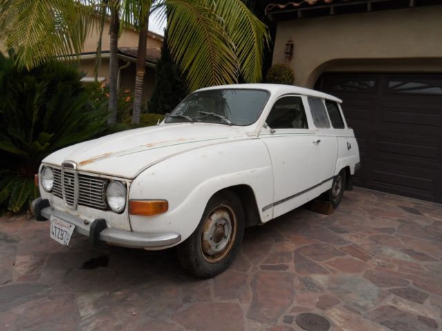 1972 SAAB 95 V4 Wagon Restoration Project RUNS and DRIVES 63k Miles Rest Project 1972 Saab 9-5
