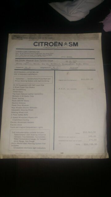 1972 Citroen Maserati SM - photo 2