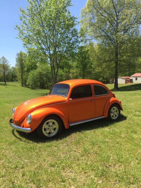 1972 Tangelo Orange Super Beetle restored 1972 Volkswagen Beetle - Classic Restored