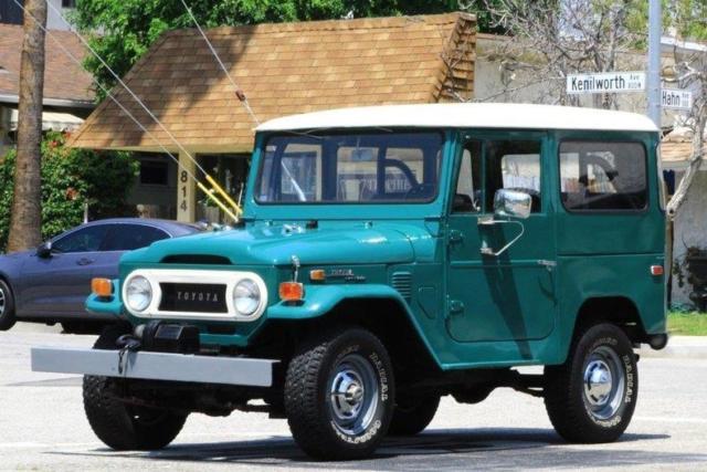 1972 Toyota FJ 40 Land Cruiser 46349 Miles Green Truck Inline 6 Manual 1972 Toyota FJ 40 Land Cruiser