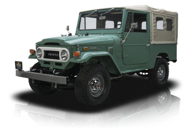 1972 Toyota Land Cruiser FJ43 741 Miles Nebula Green SUV 3.9 liter Inline 6 3 Sp 1972 Toyota Land Cruiser FJ43