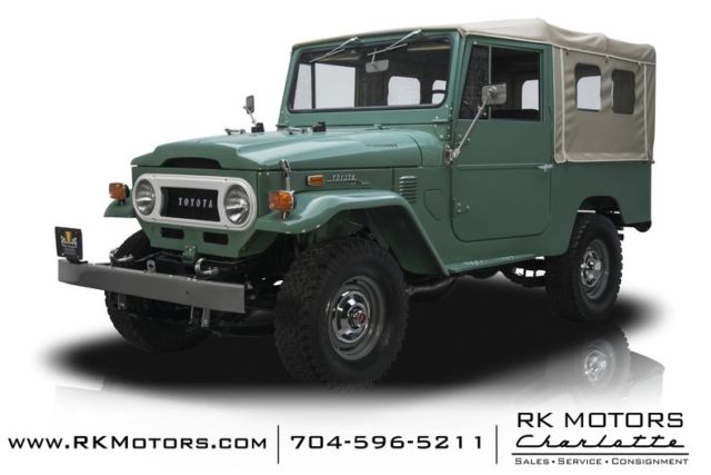 1972 Toyota Land Cruiser FJ43 Nebula Green SUV 3.9 liter Inline 6 3 Speed Manual 1972 Toyota Land Cruiser FJ43