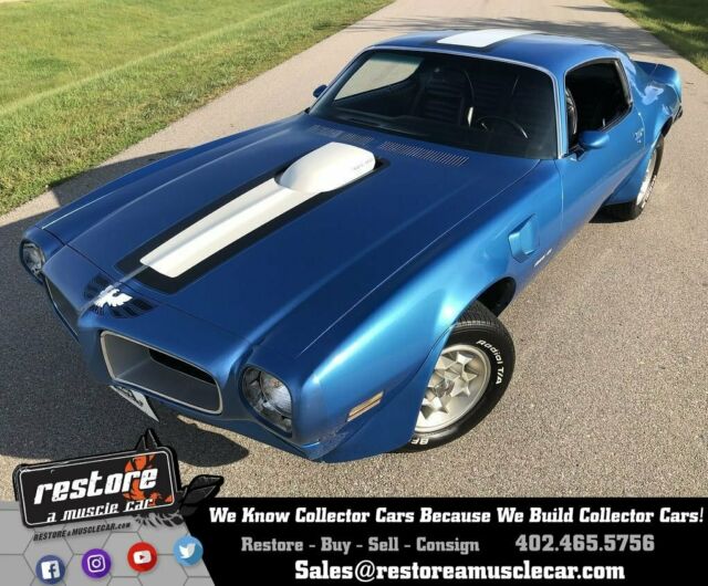 1972 Trans AM 455 HO, 4 Spd, Lucerne Blue, 1 of 458, Numbers Match Eng, Restored 1972 Pontiac Trans Am 455 HO, 4 Spd, 1 of 458, Num Match Eng, Blue