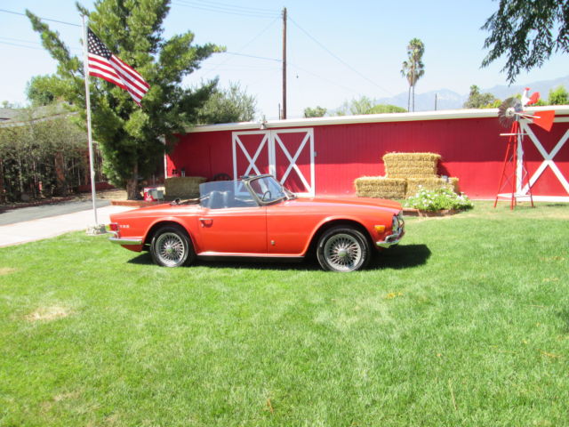 1972 trimph TR6 wired wheel solid California rust free car! 1972 Triumph TR-6
