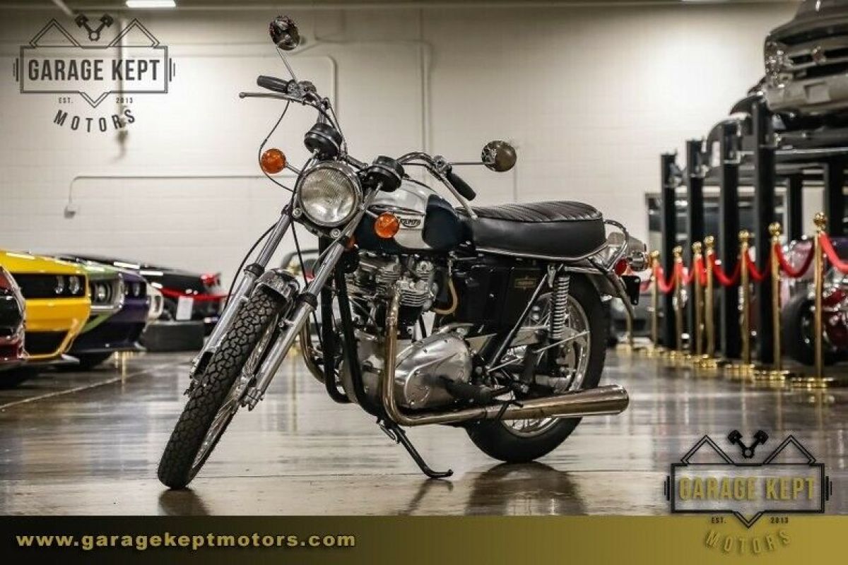 1972 Triumph Tiger 650 Blue/Green 650 3678 Miles 1972 Triumph Tiger 650