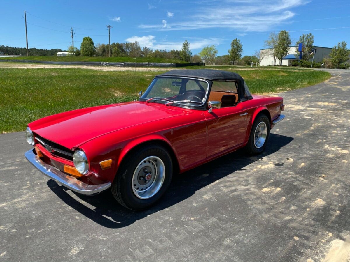 1972 Triumph TR-6 roadster 6 cylinder 4 speed manual very nice 1972 Triumph TR-6