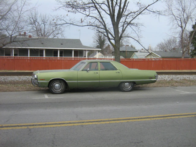 1972 VERY LOW mileage 24,720 green inside & out 400 Dad bought it new 1972 Chrysler Newport