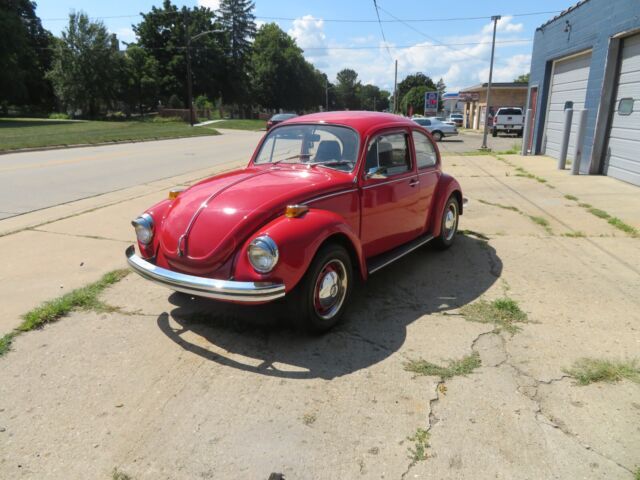 1972 VOLKSWAGEN BEETLE BUG SOLID CAR NO RUST ORIGINAL RED BUG 1968 1969 1967 1972 Volkswagen Beetle - Classic